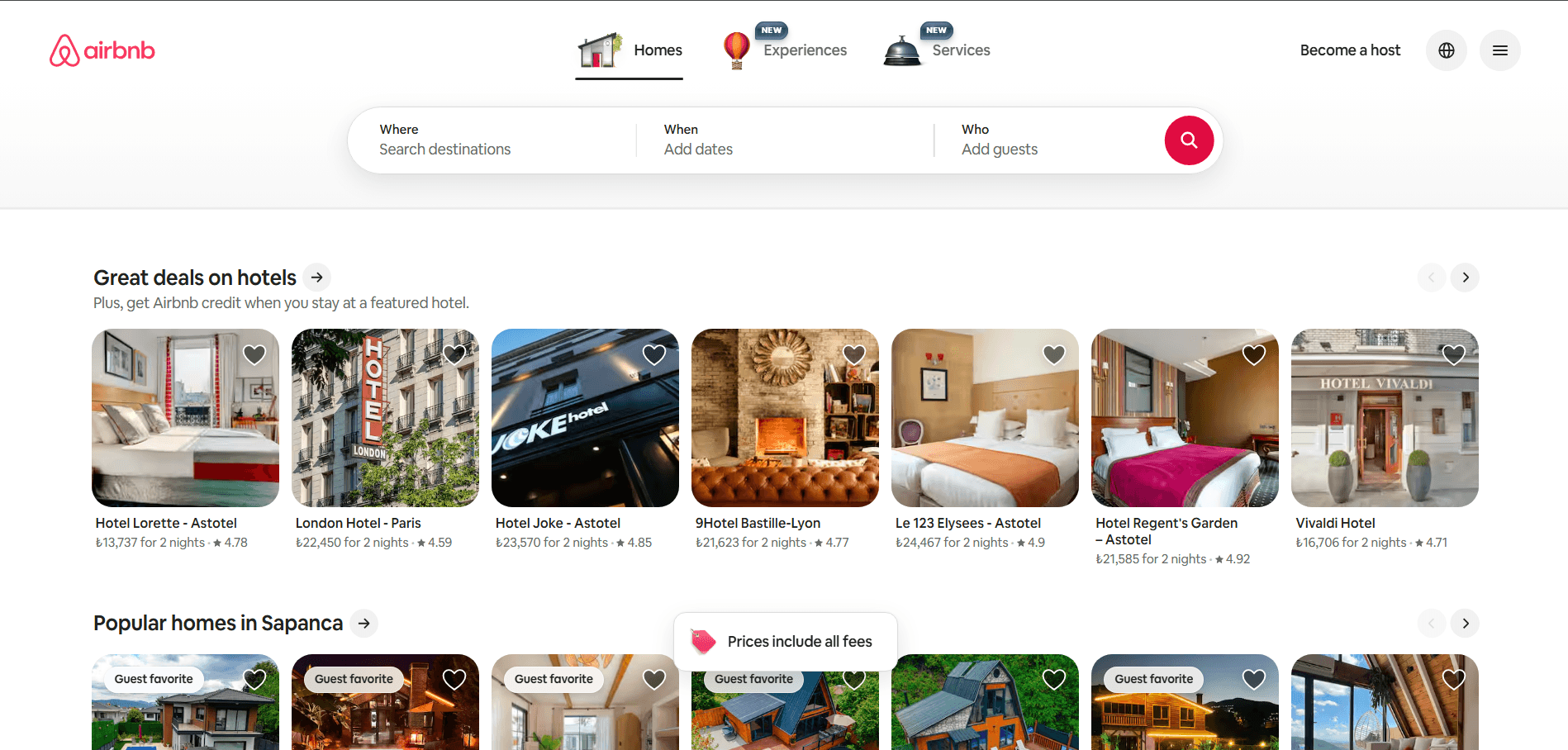 Airbnb.com screenshot