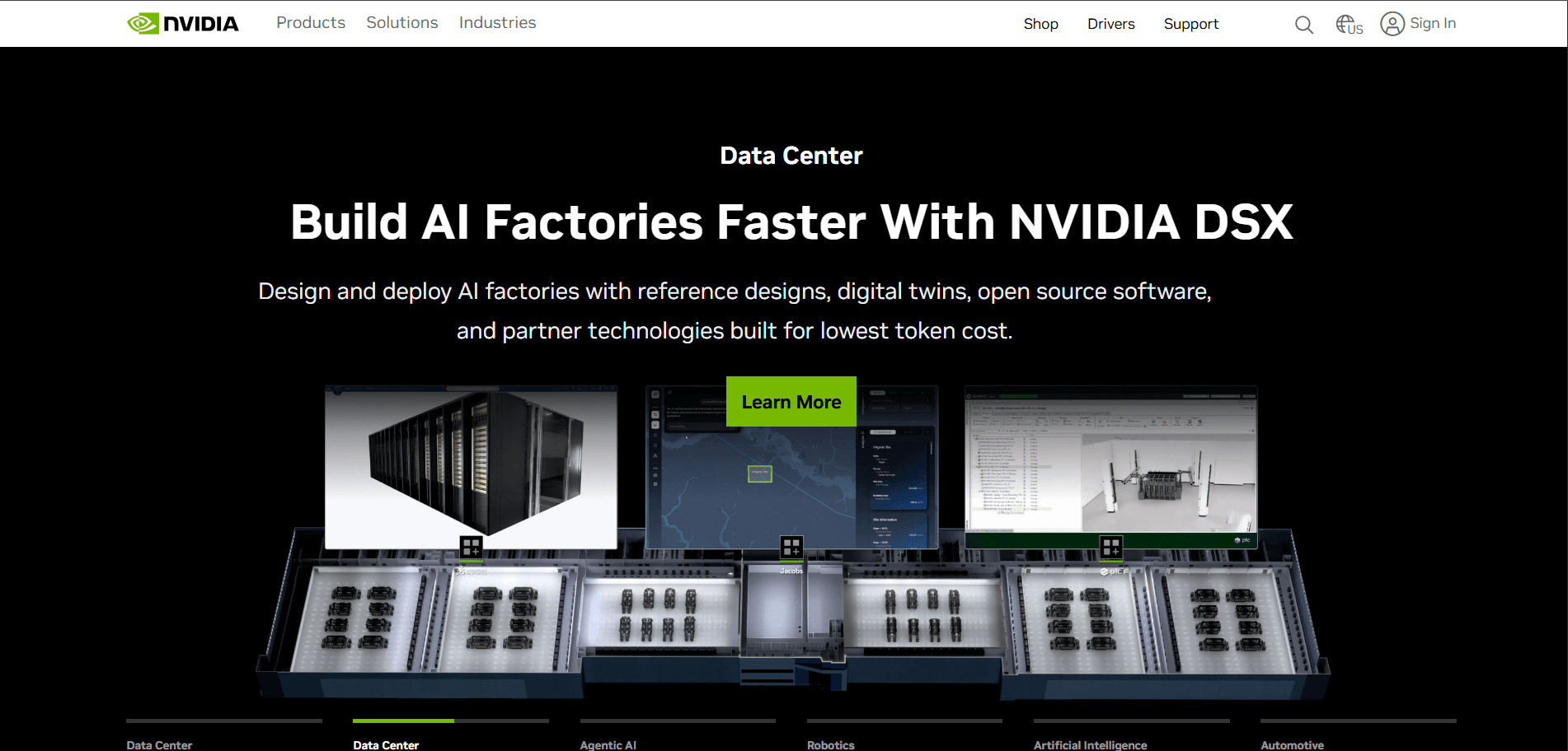 Nvidia.com screenshot